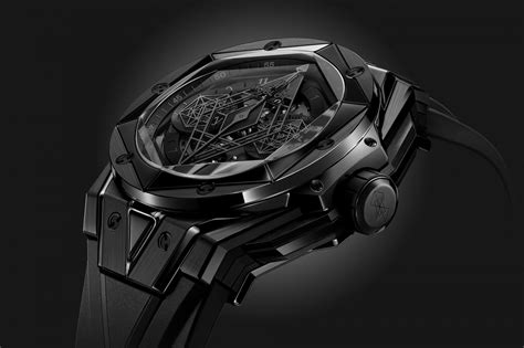 hublot big bang sang bleu all black|hublot sang bleu for sale.